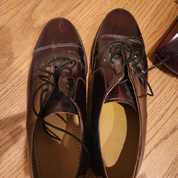 Cole Haan Dark Brown Leather Oxfords - Picture 2 of 3